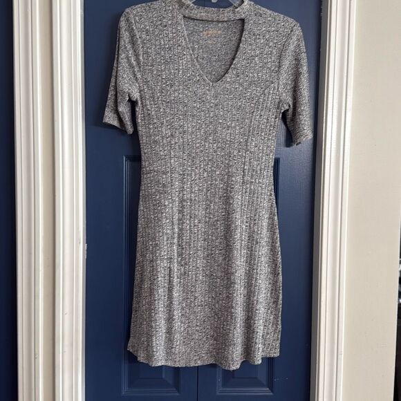 Arizona Ribbed Jersey Knot Choker Dress Size M - Picture 1 of 5